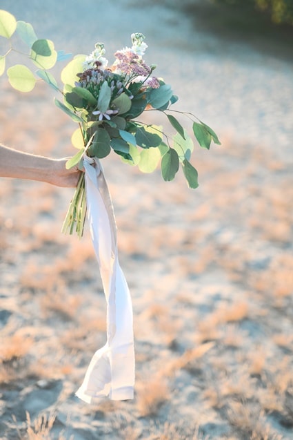 Seidenbänder Fine Art Wedding Brautstrauß