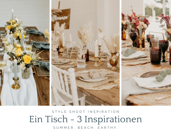 Hochzeitstisch drei Tischdeko Konzepte für Deine Hochzeit