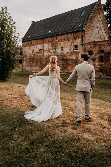 Shabby Chic Elopement Hochzeit auf Schloss Diersfordt