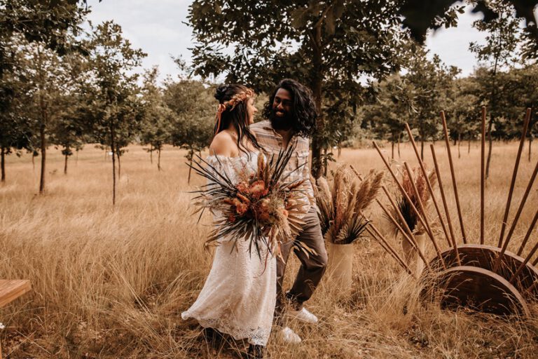 Desert Rose Wedding Inspiration – Safari meets Boho in sanften Erdtönen