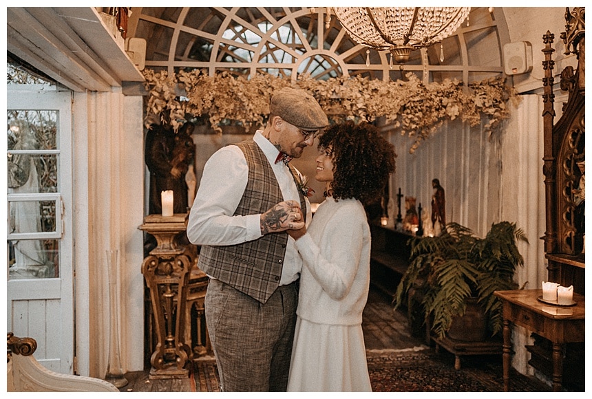 La Dü Düsseldorf winterliche Mikro Boho Hochzeit