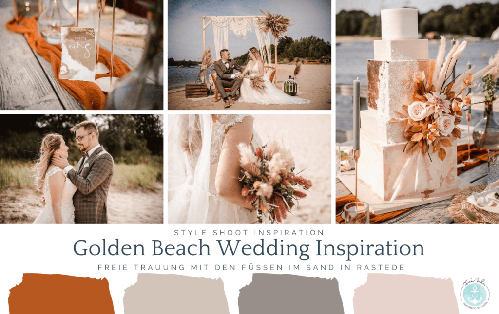 boho beach wedding moodboard inspiration