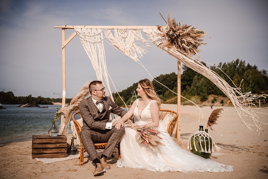 Boho Hochzeit am Strand in Rastede