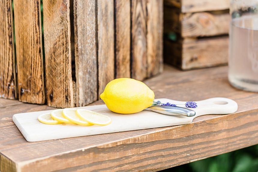 nachhaltige DIY Gartenhochzeit Zitronen